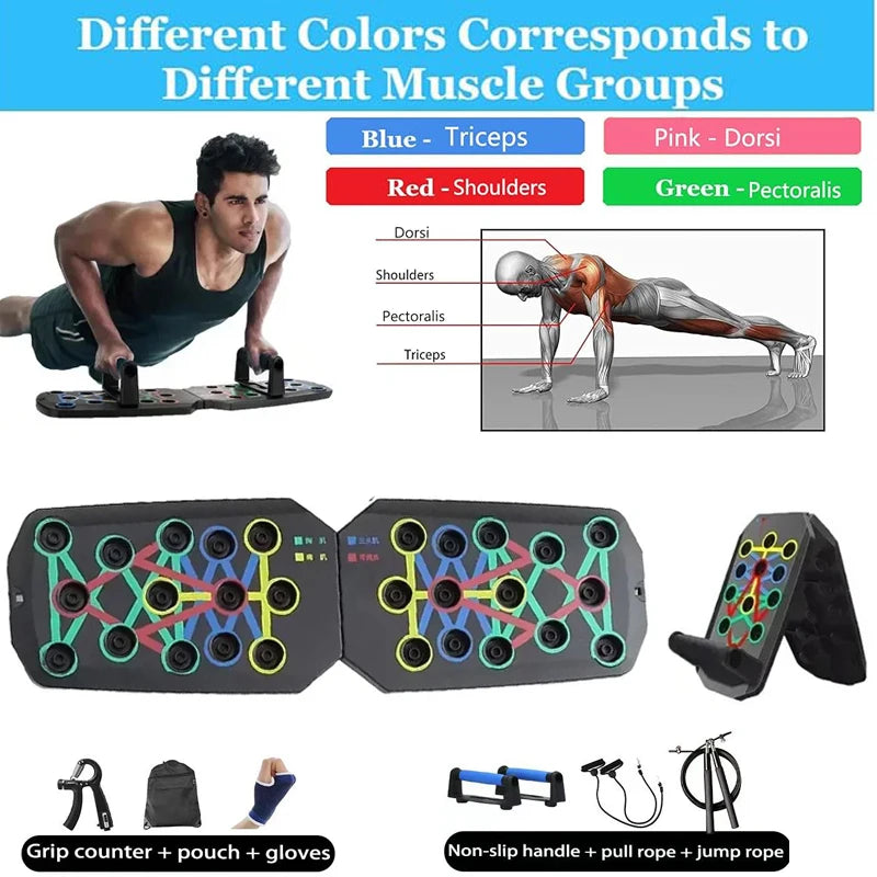 Adjustable push up board